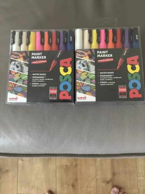 posca paint marker pen set 2 Packs Of 16 As Seen In Photos