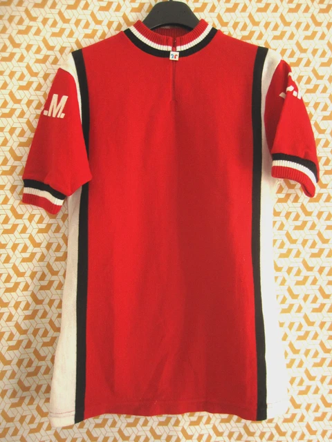 MAILLOT CYCLISTE VELO TRICOTS DU ROCHER ACRYLIQUE VINTAGE TA
