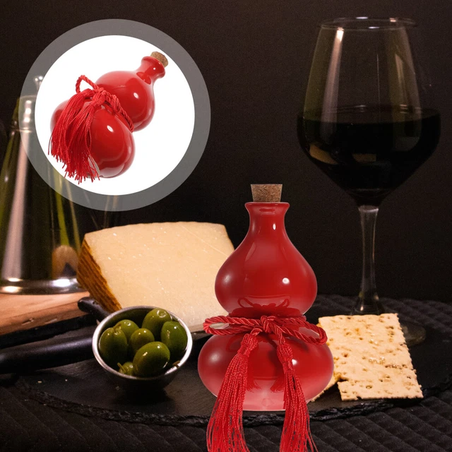 Empty Gourd Bottle Multi-use Wine Pottery Pitcher Container Water Vessel