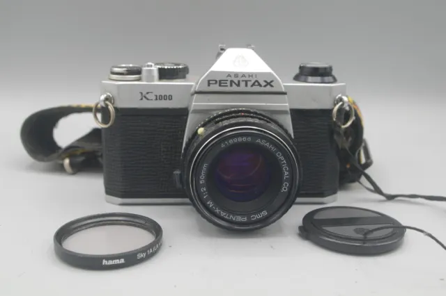 Contax K1000 35 mm réflex con lente de 50 mm F/2