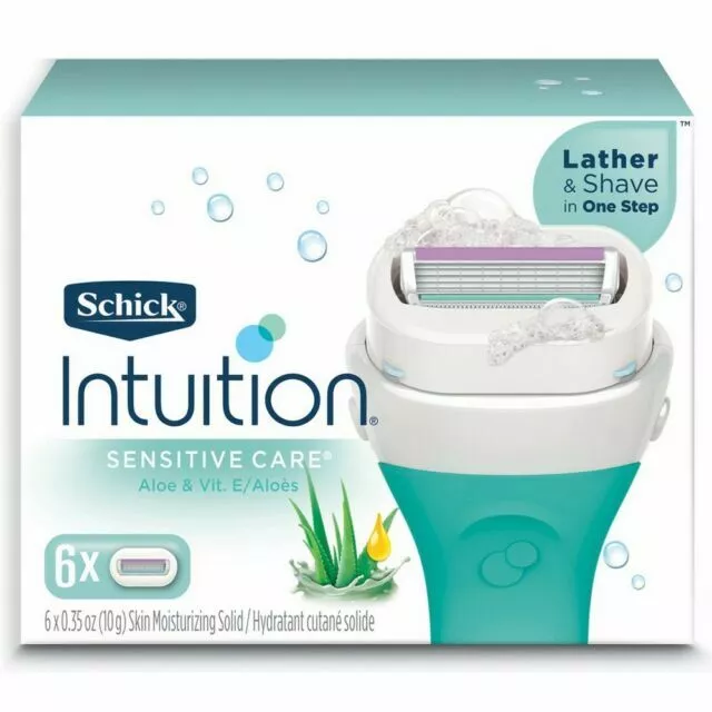 Schick Intuition Sensitive Skin Womens Razor Refills with Vitamin E & Aloe