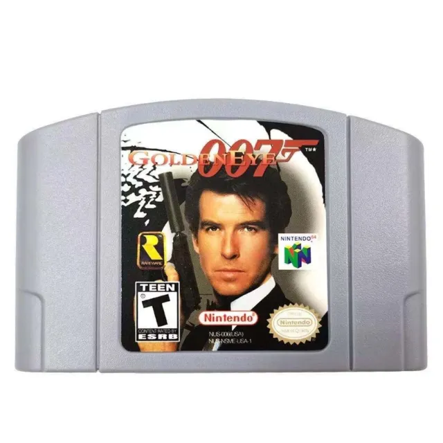 Goldeneye 007 Video Game Cartridge Console Card For N64