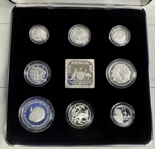 1991 Masterpieces in Silver - 8 Coin Silver Jubilee Set - Proof Sterling Silver