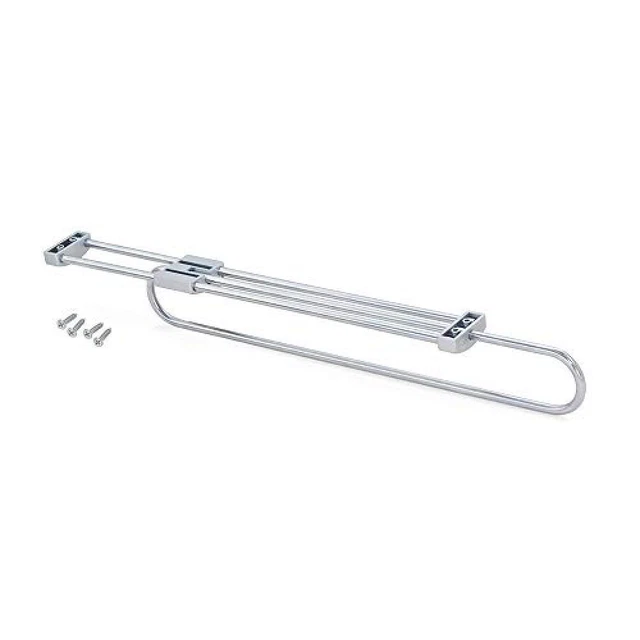 (TG. 400mm) Emuca 7085225 Appendiabiti Estraibile per Armadio, Lunghezza 400mm,