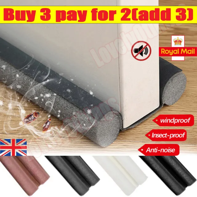Under Door Foam/Double Side Draught Excluder Insulation Seal Cold Air Stopper