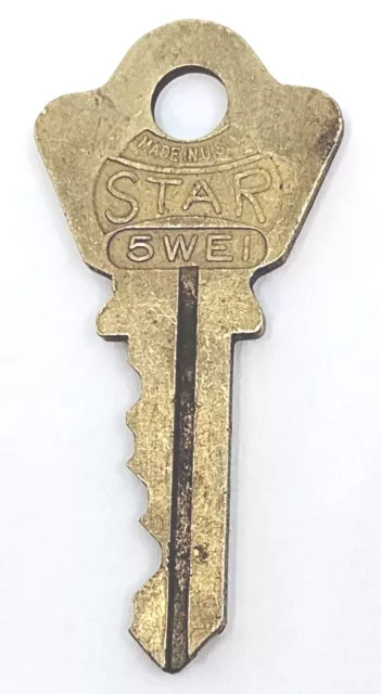 Cerraduras de repuesto vintage Key STAR 5WEI 5554 BWAY Appx 2" Steampunk