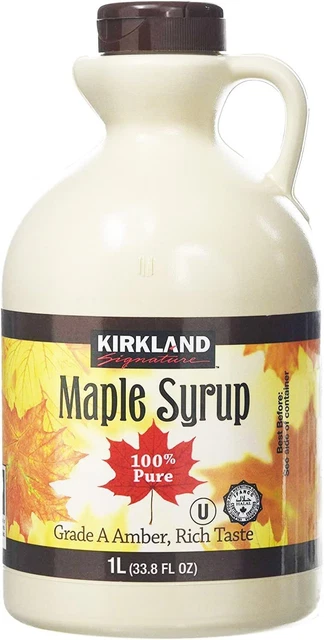 Kirkland sciroppo d'acero canadese firmato - 1 L - ambra grado A