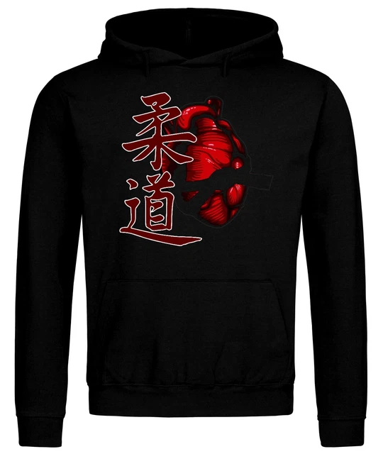 Felpa con cappuccio Judo Karate Samurai arti marziali MMA arti marziali PREMIUM
