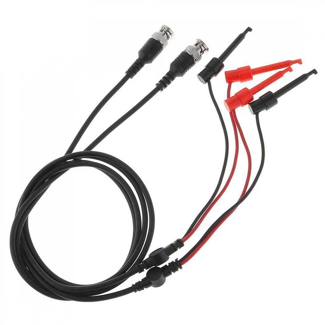 Sonda piombo di prova durevole 2 pz set accessori 50Ω BNC sostituzione cavi di prova