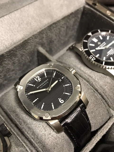 BURBERRY BRITAIN AUTOMATIC Watch BLACK BBY1200 $570.00 - PicClick