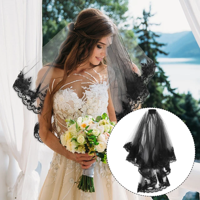 Velo di Halloween forcina velo da sposa decorazione per capelli per donna abito da sposa