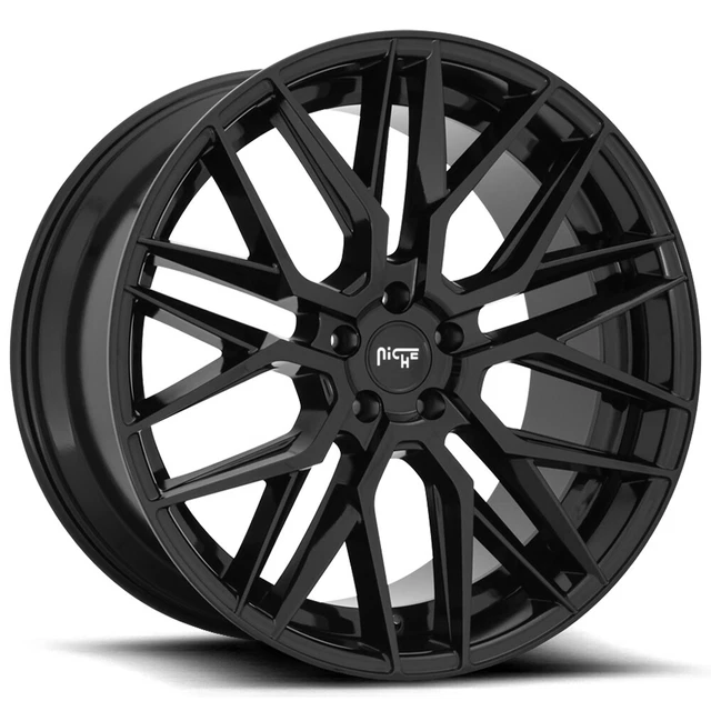 Niche M224 Gamma 24x10 5x120 +35mm Gloss Black Wheel Rim 24" Inch