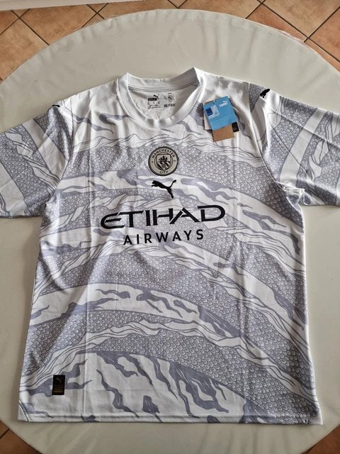 Camisa do Manchester City 2023/2024 em casa n ° 17 De Brauane n ° 9