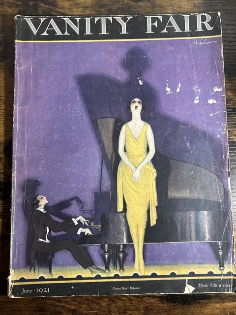Vanity Fair Vintage Magazine June 1921 Amazing Condition Complete White Pages Vanity Fair Vintage Magazine June 1921 Amazing Condition Complete White Pages