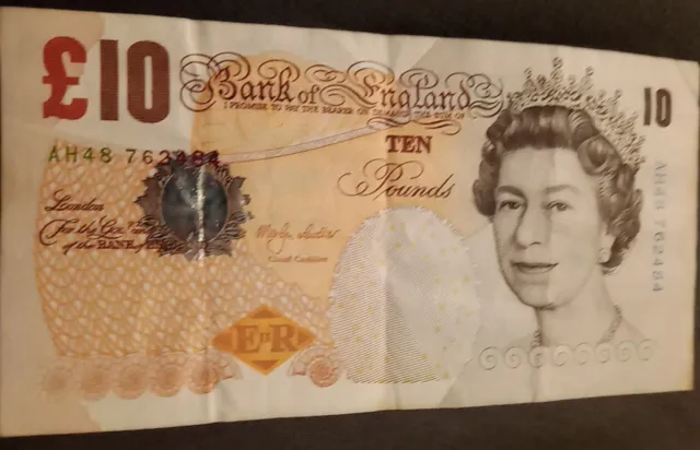 £10 Ten Pounds AH48 762484 Elizabeth II Charles Darwin