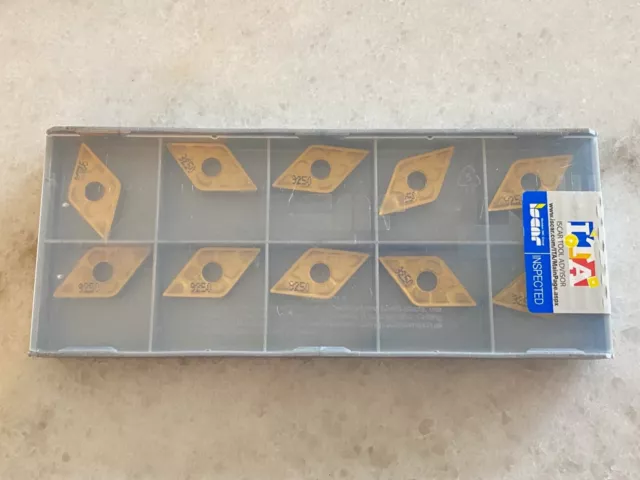 New (10 Pcs) - Iscar Dnmg 431-Tf / 150404-Tf Ic9250 Carbide Inserts Edp# 5507313