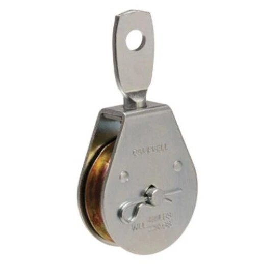 Campbell Chain 2-1/2 in. Dia. Zinc Plated Steel Swivel Eye Single Sheave Swivel