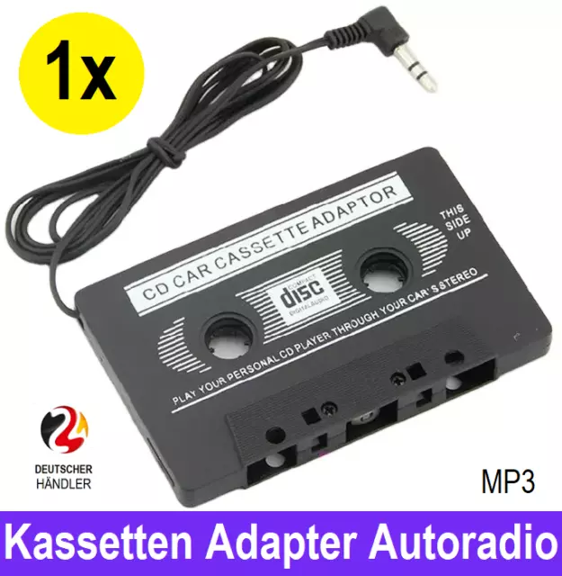 Kassetten Adapter AUX Kabel MP3 Player Kassette KFZ Autoradio Handy Smartphone🌟