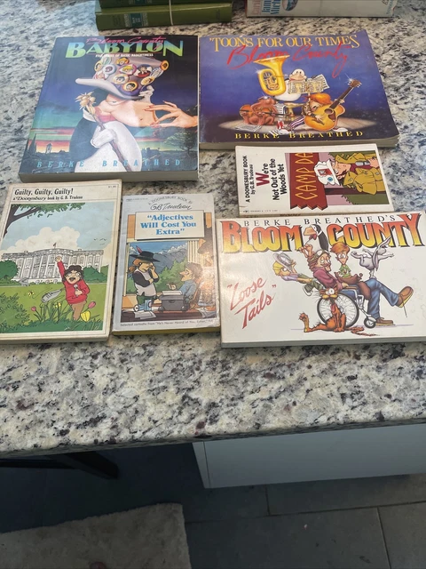 Doonsbury Bloom County Berke Berkeley Breathed Lot Of 6 HC/TPB Opus
