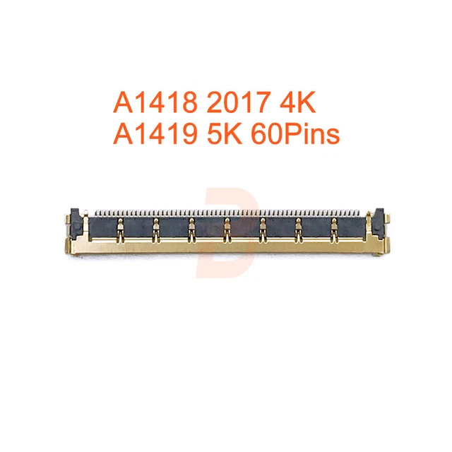 New LCD LVDS Cable Connector For iMac A1418 A1419 Retina 4K 5K 60 Pins 2014-2017