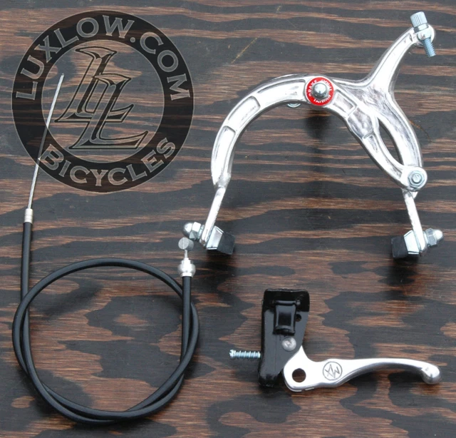 TUTTA BIANCA OLD SCHOOL BMX BIKE MX LEVA FRENO POSTERIORE CAVO PINZA BICICLETTA CRUISER - Foto 3