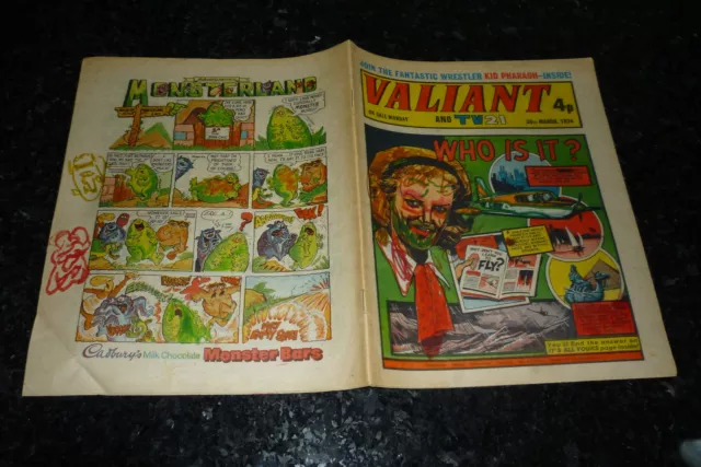 VALIANT & TV21 Comic - Date 30/03/1974 - IPC UK Comic