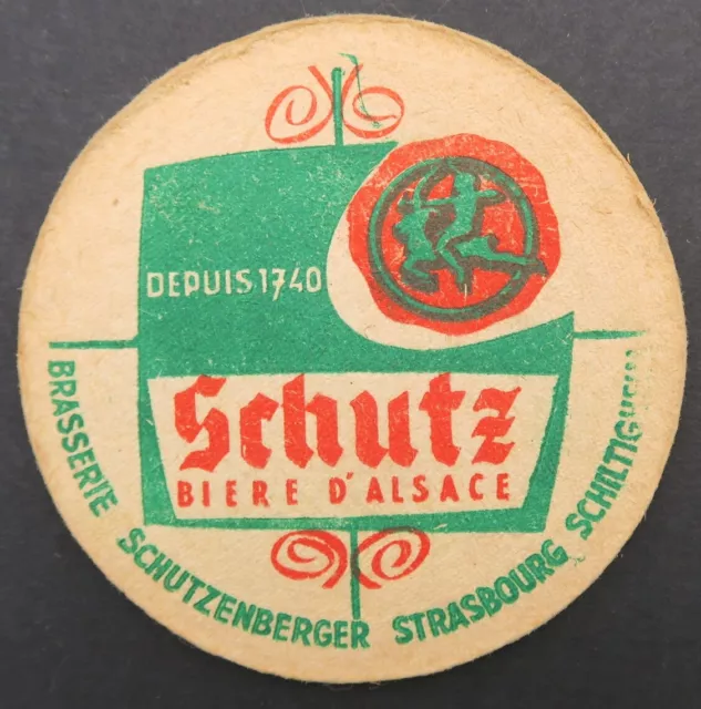 Sous-bock épais BIÈRE SCHUTZ Schutzengerger beermat coaster 18