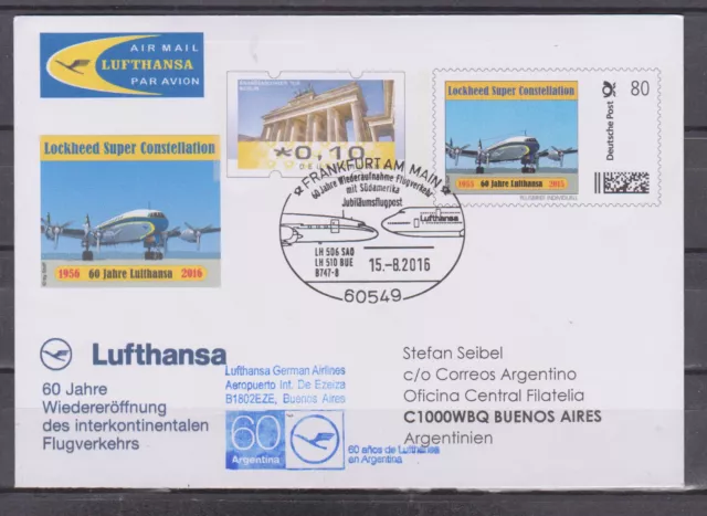 Lufthansa Erstflug 60 Jahre Frankfurt - Buenos Aires am 15.8.2016
