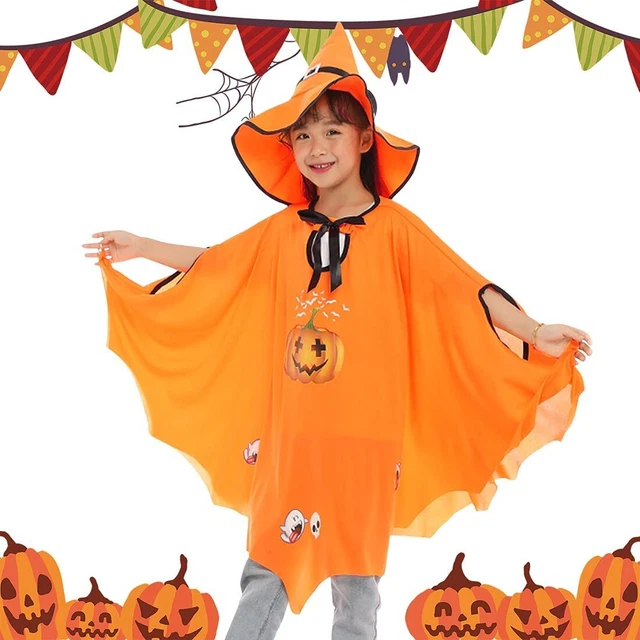 Wishstar Vestito Halloween Zucca，Costume Halloween Bambino，Halloween P QVA