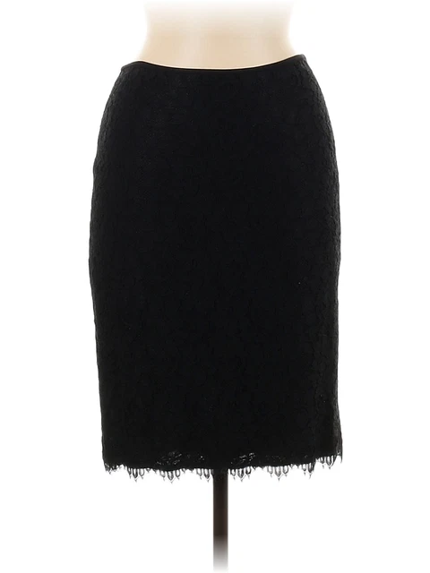 Diane von Furstenberg Women Black Casual Skirt 6