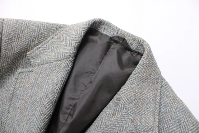 Harris Tweed Giacca Uomo ~ Medio Monopetto Lana con Motivo Foderato 6