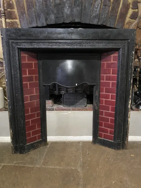 VICTORIAN VINTAGE Cast Iron Fireplace 🚚 DELIVERY POSSIBLE MESSAGE
