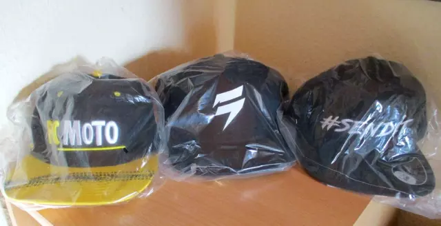 3x Shift Send it FC Moto Hat Kappe Base Cap Mütze Fox Racing Schwarz Alpinestars 2