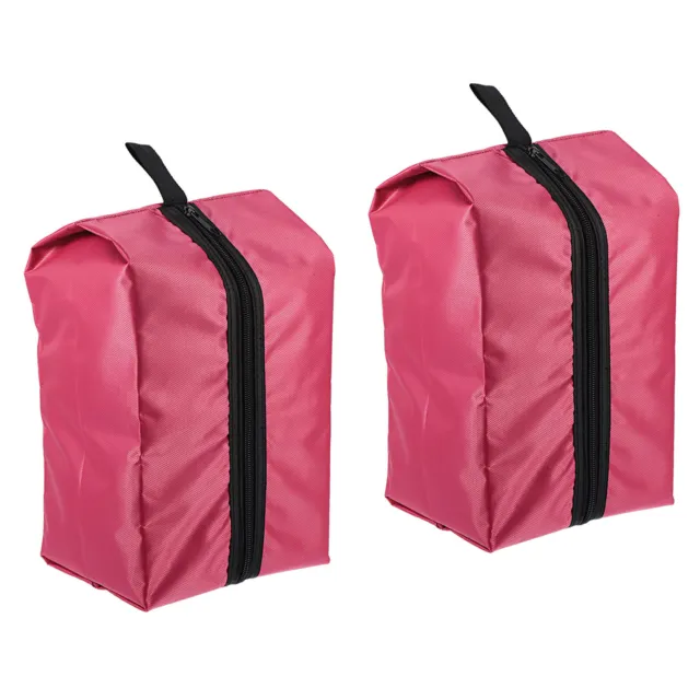 2 pz borse per scarpe da viaggio, set borse impermeabili per scarpe da esterno, rosa