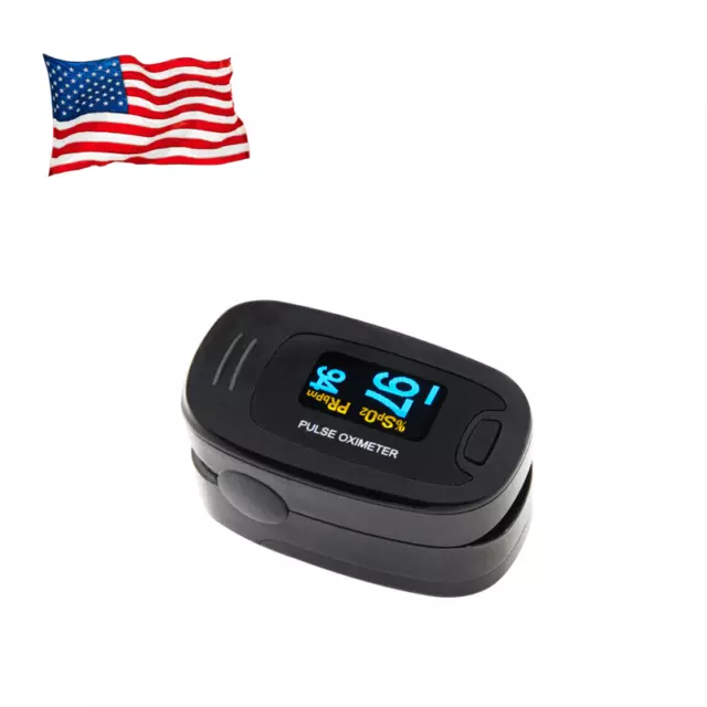 Fingertip Pulse Oximeter Heart Rate Blood Oxygen Saturation Monitor SpO2 PR