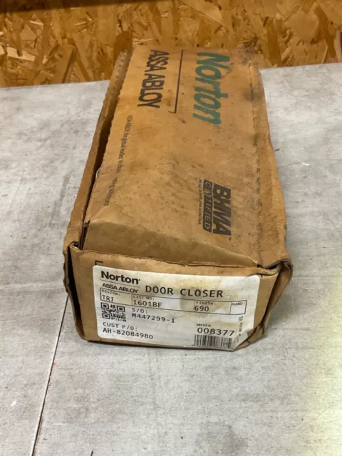Norton 1601BFXBR Industrial Bronze Aluminum Hydraulic Door Closer, 1601BF