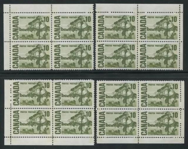 Canada #462pi Mint Plate Block Matched Set