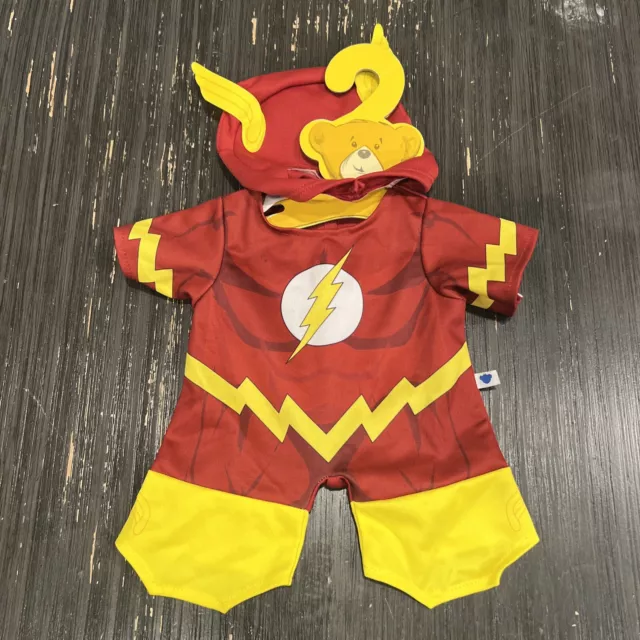 Build A Bear Workshop The Flash Outfit Justice League Costume Only w Mask BAB