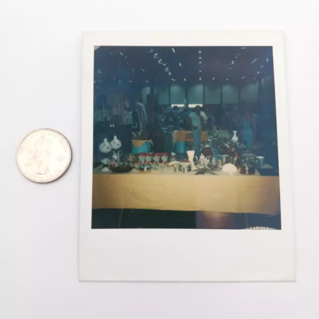 Vintage Polaroid Photo Las Vegas NV Swap Meet Flea Market Found Art Snapshot 3