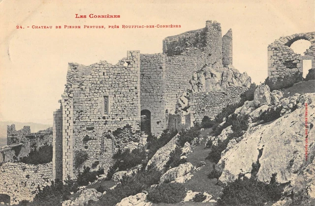 Cpa 11 Chateau De Pierre Pertuse Pres Rouffiac Des Corbieres