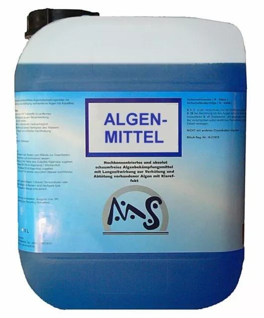 Algenmittel Algenvernichter Algenex Algizid Algenstop Algenschutz Pool 20 Liter