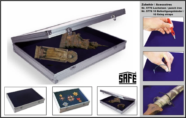 Antiquités Vitrine de Collectionneur Alu-Big Noir Semelle Safe 5881SP De A - Z