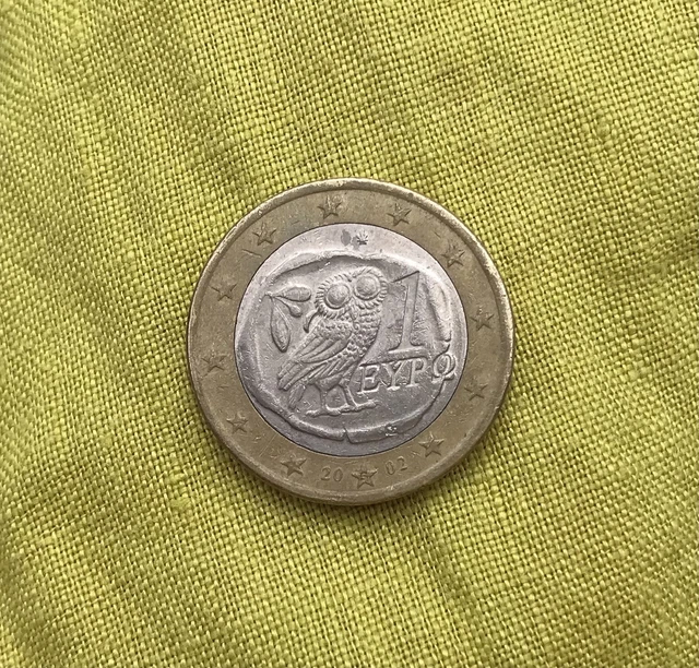 1 EURO MÜNZEN Eule 2002 EYPO Griechenland, mit S EUR 100,00 - PicClick DE