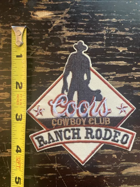 Coors  - Embroidered Iron on patch - Cowboy Club Ranch Rodeo