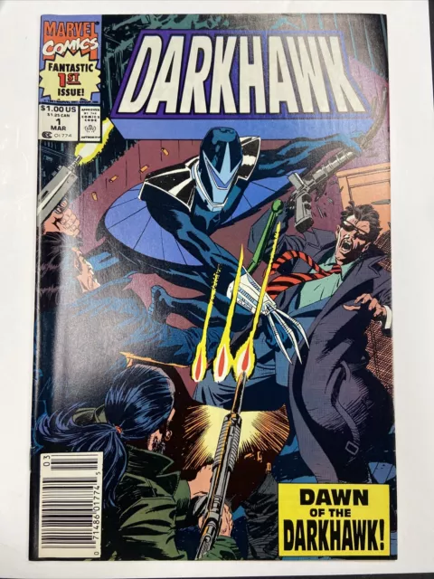DARKHAWK # 1 1991 Marvel NEWSSTAND Variant 1st Full Appearance ORIGIN