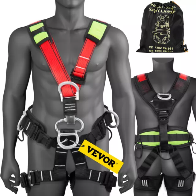 VEVOR Safety Climbing Harness Fall Protection Equip Climbing Rappelling Gear