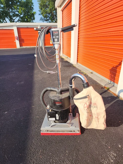 AMERICAN SANDER/CLARKE OBS-18DC Orbital Square Floor Sander, Buff, Pre Owned. 2