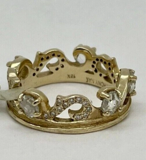 Anthony Nak 18k Gold and Diamond Tiara Ring Anthony Nak 18k Gold and Diamond Tiara Ring