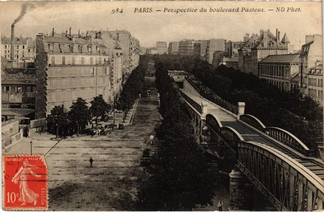 CPA PARIS 15e Boulevard Pasteur nD Phot (1249339)