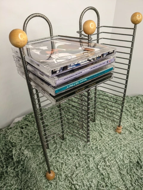 Media Tower CD Stand Storage Rack Holder Display Shelf Organizer Holds 40 CD's